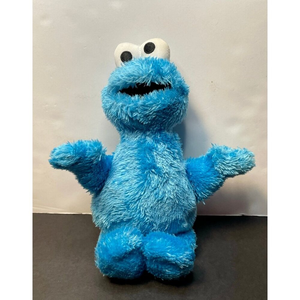 Sesame Street Cookie Monster plush 11" stuffed animal blue